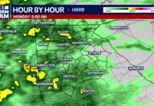 Metro Atlanta weather: Widespread rain Sunday into Monday