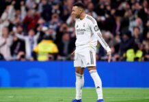 Mbappé Matches Ronaldo’s Record for Most Goals at Real Madrid in a Year