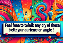 Feel free to tweak any of these to better fit your audience or angle!