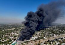 Visibilidad de la Columna de Humo a 30 Kilómetros