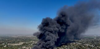 Visibilidad de la Columna de Humo a 30 Kilómetros