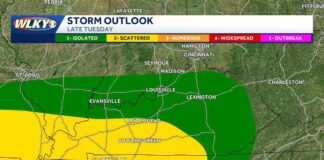 Severe Storm Warning for Monday and Tuesday
