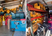 $600K in Stolen Home Depot Tools Recovered by CHP at SoCal Swap Meet